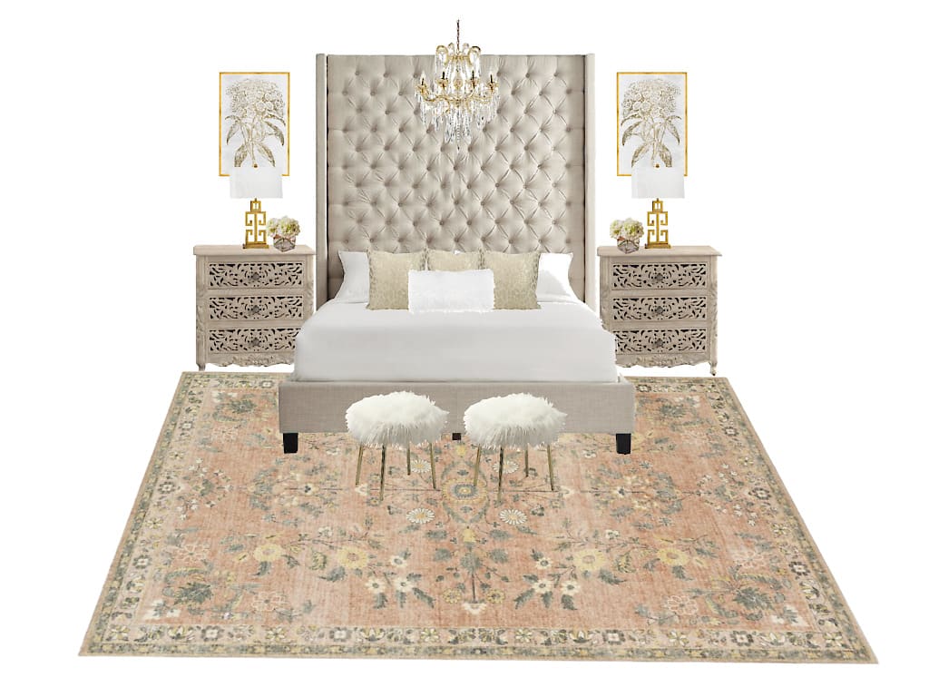 e-design of a bedroom style 