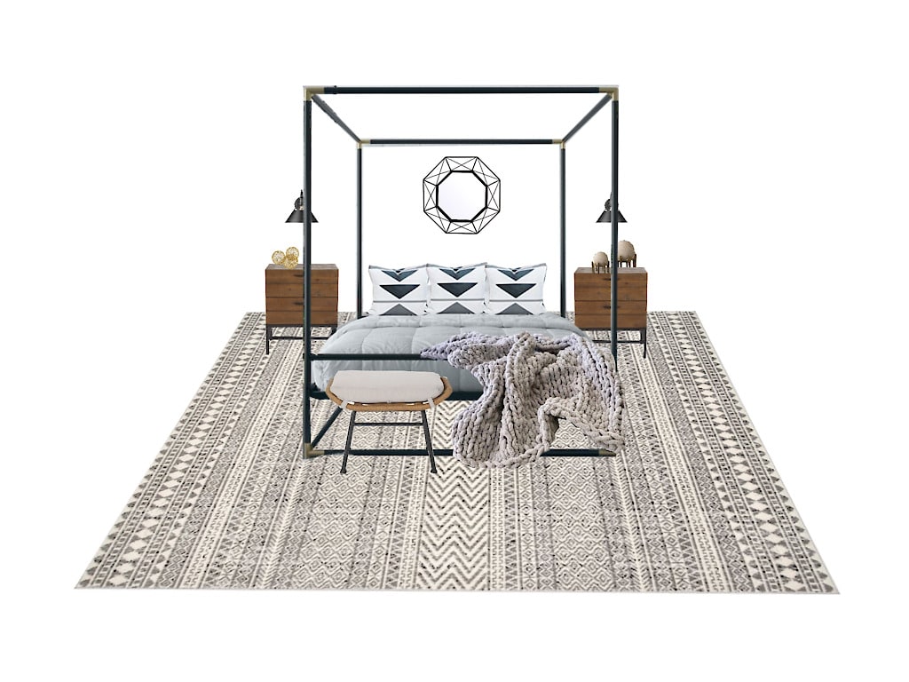 bedroom e-design concept